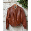 Polo Ralph Lauren A-2 Brown Leather Bomber Jacket Sz L Vintage EUC