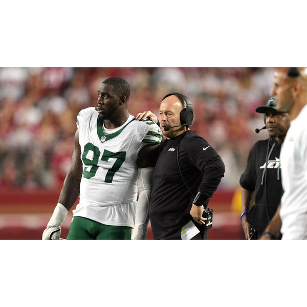 New York Jets Nike Crucial Catch T-Shirt Team Issued Aaron Whitecotton Sz. XL