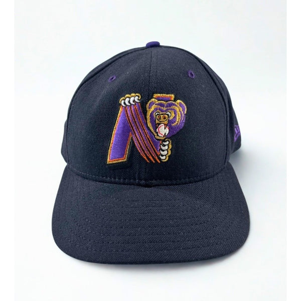 Newark Bears Team Issued New Era 59FIFTY Fitted Hat 7 1/2 Rare Black Cap