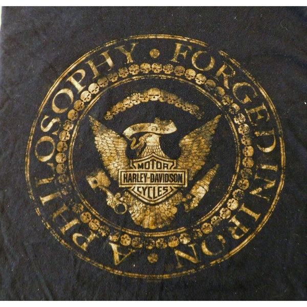 Harley Davidson A Philosophy Forged In Iron USA XL Biker T Shirt Tee