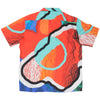 Awake NY x Sam Friedman Silk Shirt Orange Abstract Print Sz L NWOT RARE