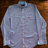 Vineyard Vines Americas Cup Bermuda 2017 Murray Shirt USA Large Check Stretch