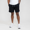Rhoback Grit Gym Shorts 7" Lined Stretch Black Athletic Large Performance NWOT