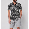 Faherty Short Sleeve Knit Seasons Shirt Men's L Organic Cotton Floral MSRP $130