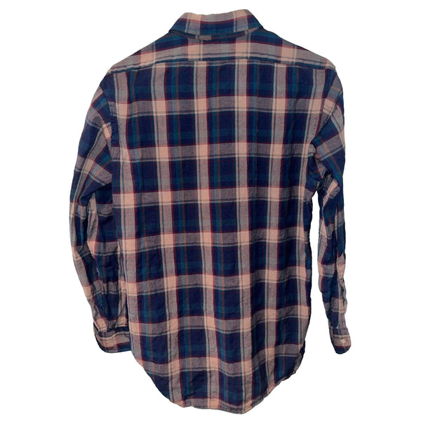 Pendleton Sz. M 100% Virgin Wool Plaid Flannel Shirt USA VTG