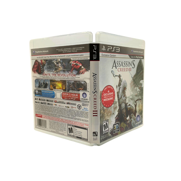Assassin's Creed III (PlayStation 3 PS3) Black Label CIB COMPLETE & TESTED