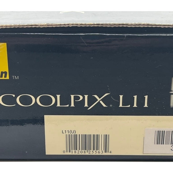 Nikon COOLPIX L11 6MP Digital Camera Silver 3x Zoom Complete In Box Tested