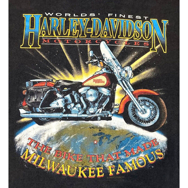 Harley Davidson The Bike That Milwaukee Famous XL Rare Biker T Shirt Tee