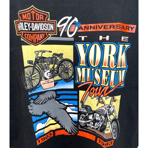 Harley Davidson 90th Anniversary York PA Museum Tour Tank Large Vintage 1993