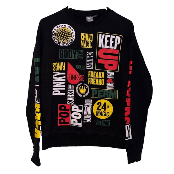 Bruno Mars 24K Magic World Tour Pullover Sweatshirt Mens Medium Crew Neck