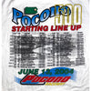 Nascar 2004 Pocono 500 Raceway Starting Line Up Tshirt Mens Sz. L Vintage