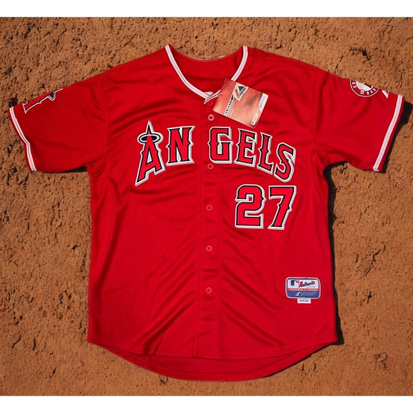 Mike Trout Los Angeles Angels Rookie Era Jersey 50 Majestic Authentic Deadstock