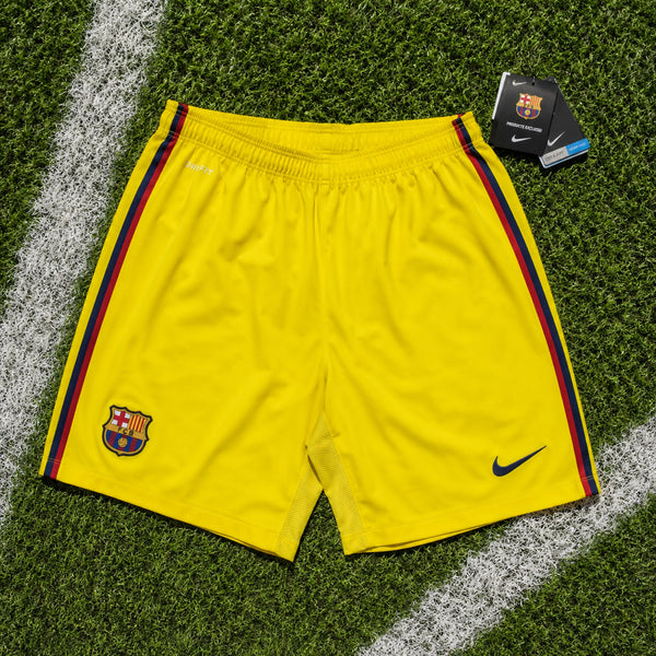 FC Barcelona Nike 2012 2013 Away Match Shorts Yellow Dri-FIT NWT Men's XL Rare