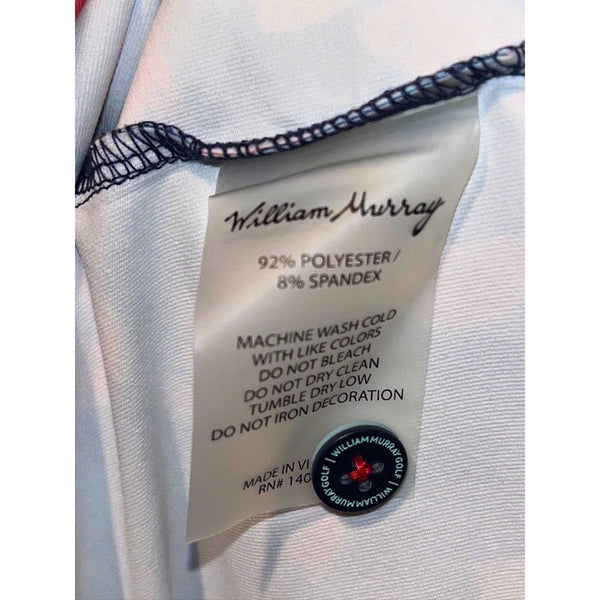 William Murray Seed Spitters Polo Shirt Golf Watermelon Print Men's Large NWOT