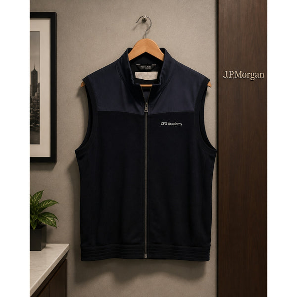 Rhone Commuter Sweater Vest J.P. Morgan CFO Academy XL Full Zip Knit NWOT $138