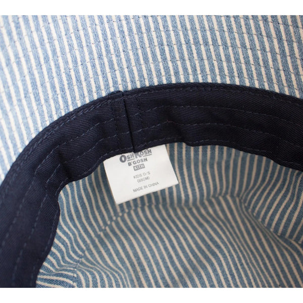 OshKosh B'Gosh By KITH Kids Ltd Edition Collab Bucket Hat Blue Striped Kids OSFA
