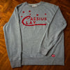 Under Armour Roots of Fight Cassius Clay Crewneck Sweatshirt Gray XL EUC