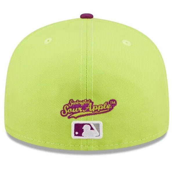New York Yankees MLB Big League Chew Sour Apple 59FIFTY Fitted Hat 7 3/8 No Pin