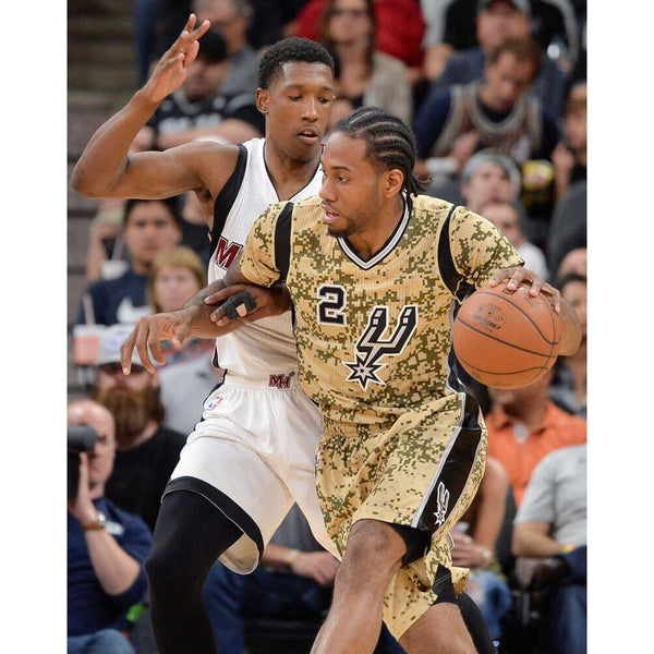 Kawhi Leonard Adidas Nba Swingman Jersey Camo San Antonio Spurs Men's Sz S RARE