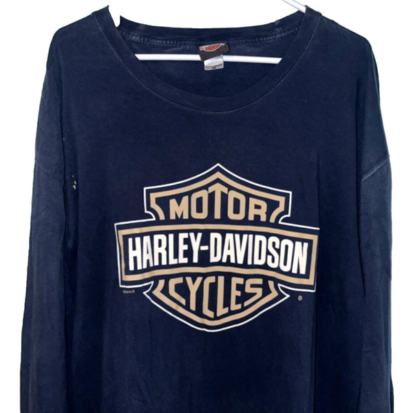 Harley Davidson Olathe Kansas 2XL Rare Biker Ladies Long Sleeve T Shirt