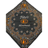 Tito's Handmade Vodka Austin, Texas- Black & Orange Bandana/Scarf/ Handkerchief