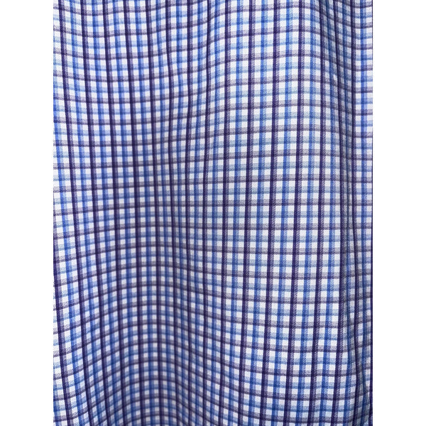 Peter Millar Oak Tree National Shirt L Crown Sport Summer Comfort Blue Check