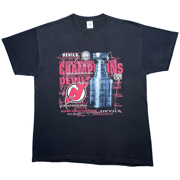 New Jersey Devils 1995 NHL Hockey Stanley Cup Champions Delta Shirt USA Sz. L