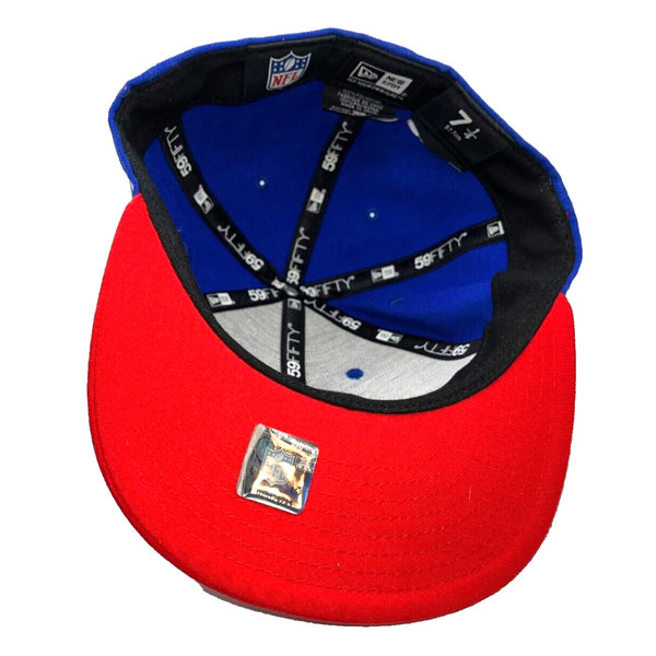 Buffalo Bills Hat Blue Red Football Team Basic New Era 59Fifty Size 7 1/4