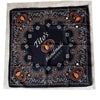 Tito's Handmade Vodka Austin, Texas- Black & Orange Bandana/Scarf/ Handkerchief