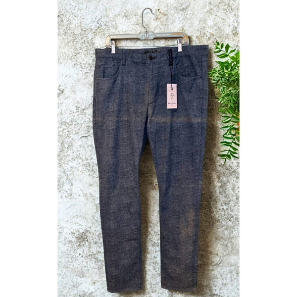 Robert Graham Bessel Kipling Indigo Pants Mens 38x35 Tailored Stretch NWT