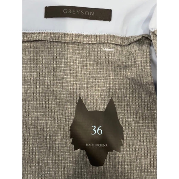 Greyson Montauk Golf Shorts Mens 36 Wolf Blue Stretch Performance Golf NWOT