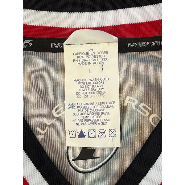 Allen Iverson AI I3 The Answer Reebok Jersey Mens Large Black Vintage Y2K Rare