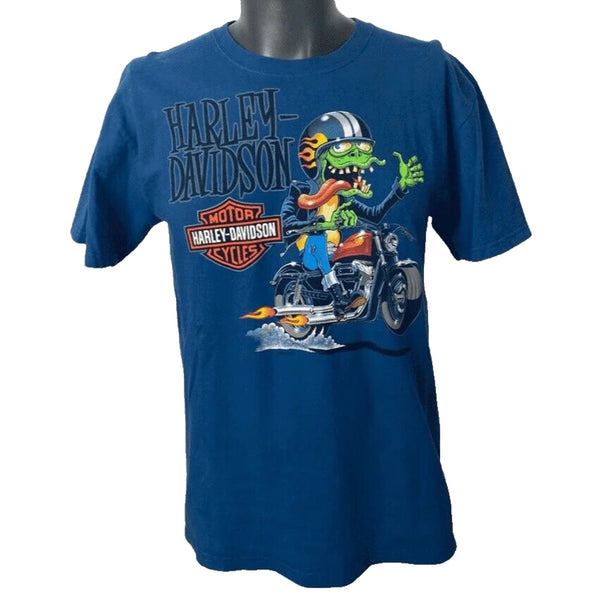 Harley Davidson Riding Caricature Chester Spring Pennsylvania Sz M Biker T Shirt