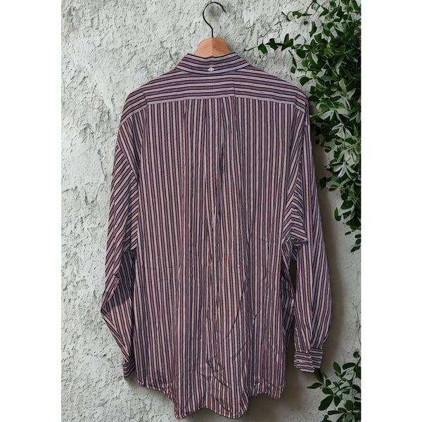 Polo Ralph Lauren Blake Shirt XL Button Down Striped Cotton Vintage
