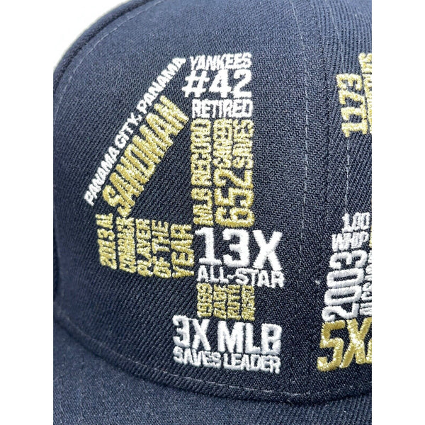 Mariano Rivera New York Yankees HOF 42 MLB Stats Hat New Era Sz 8 Fitted 59Fifty