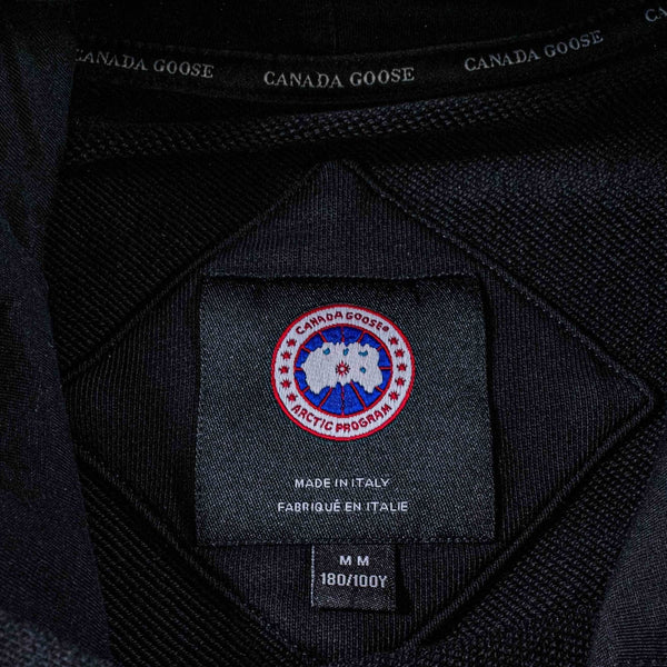 Canada Goose Huron Hoodie Black Medium Made In Italy Luxury Designer Pullover