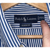 Polo Ralph Lauren Classic Fit Shirt Blue White Stripe Mens 17 XL Button Down