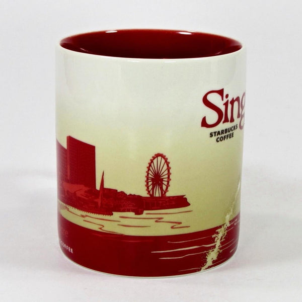 Starbucks Singapore Global Icon City Mug 2013 Collector Series 16oz Red White