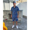 New York Mets The 7 Line T7L “Party Time” Button Up Shirt 2XL NWOT MLB Rare