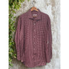 Loro Piana Italy Cotton Flannel Red Gingham Button Down Shirt Men's 3XL MAB1852