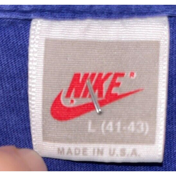 Nike Shirt Adult Sz. L Short Sleeve Graphic Athletic Tee Spellout Vintage USA