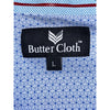 Butter Cloth Shirt Mens Large Blue Button Up Icy Cotton Stretch Performance
