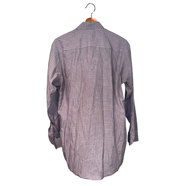 ETON Slim Button Down Dress Shirt Spread Collar Check 16 41 L