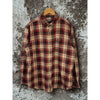 Carhartt Long Sleeve Plaid Flannel Shirt Red Beige XL Relaxed Fit 101295 608 EUC