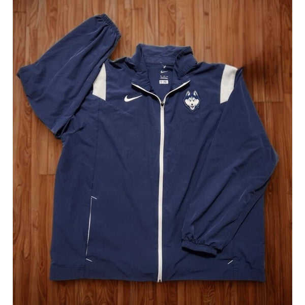 UConn Huskies Nike Player Issued Windbreaker Jacket Men’s XL #43 NCAA Basketball