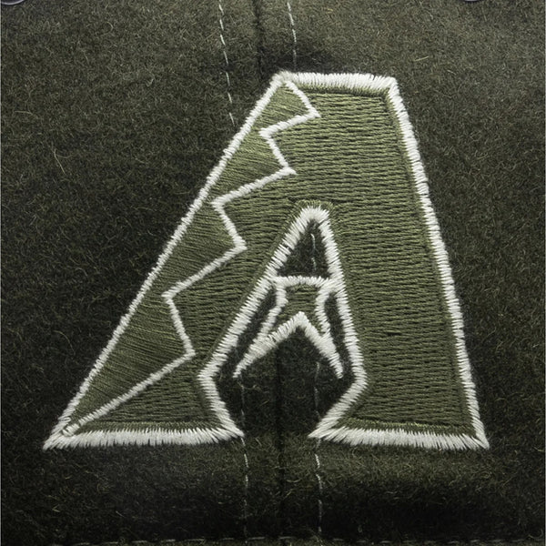 Arizona Diamondbacks New Olive Wool Retro Crown 59FIFTY Fitted Hat Sz. 7 1/2