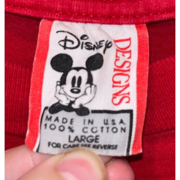Disneyland Disney Mickey Mouse Welcome Shirt Sz. L USA Vintage