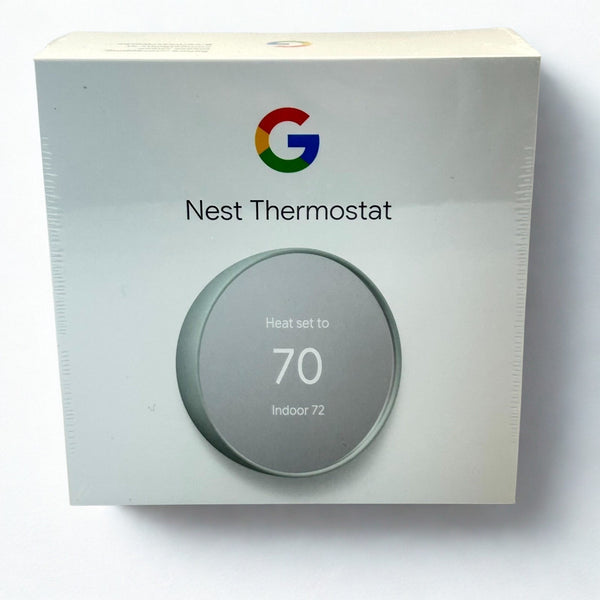 Google Nest G4CVZ Programmable Wi-Fi Thermostat Fog Gray Sealed In Open Box