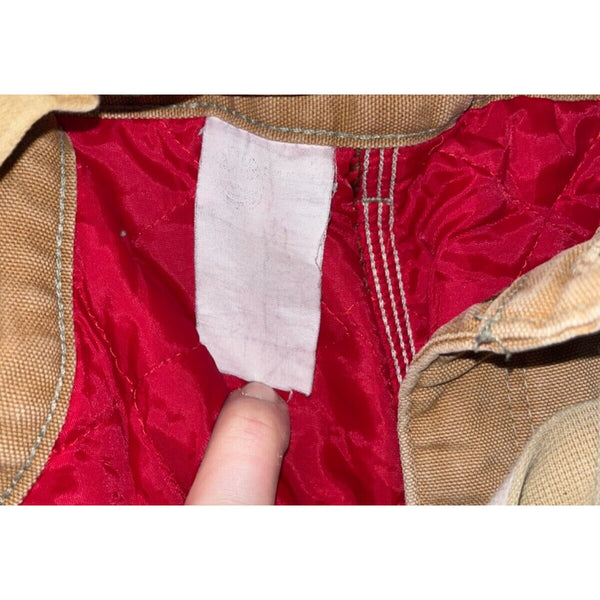 Carhartt B10 Duck Quilted Lined Work Waist CC Filson Overall Pants USA 40x40 Vtg