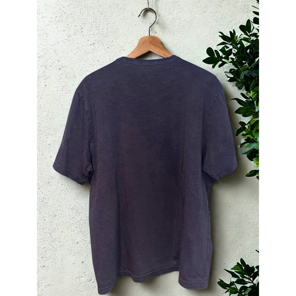 Faherty Sunwashed Slub Pocket T Shirt XL Blue Grey Organic Cotton Short Sleeve